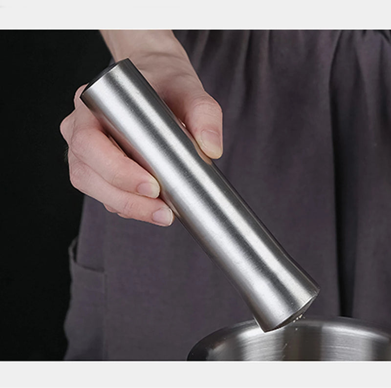 Stainless Steel Herb Spice Grinder Mortar and Pestle Set