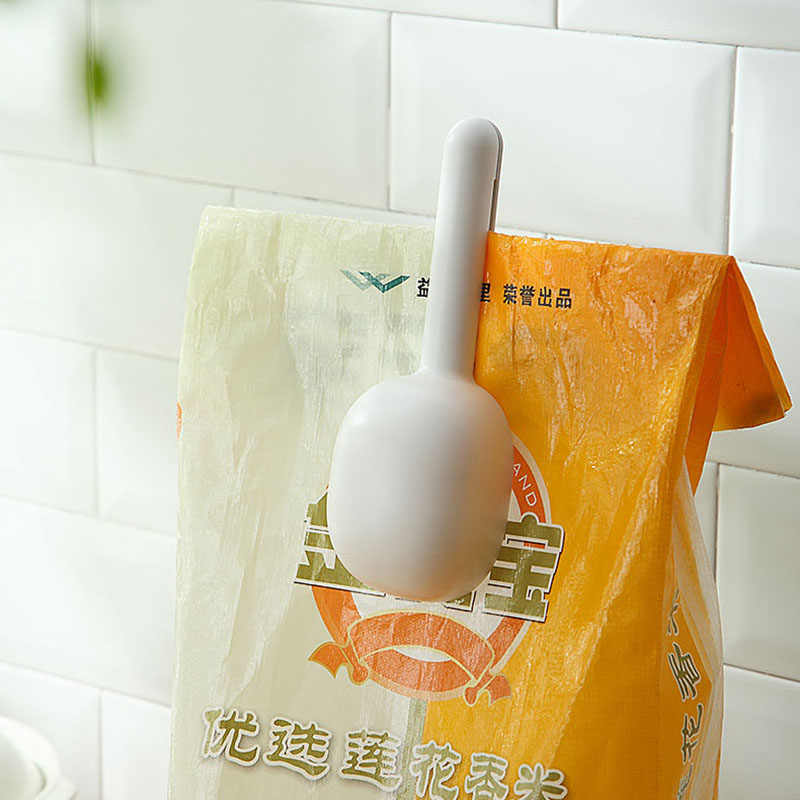 Random Color Plastic Kitchen Shovel Bucket-Shaped Spoon With Bag Seal Clip, Multi-Functional Rice Spoon Ice Cream Spoon, Seal clip bag My Store