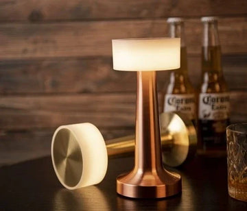 Nordic Style Table Lamp – Rechargeable Touch Sensor LED Metal Lamp
