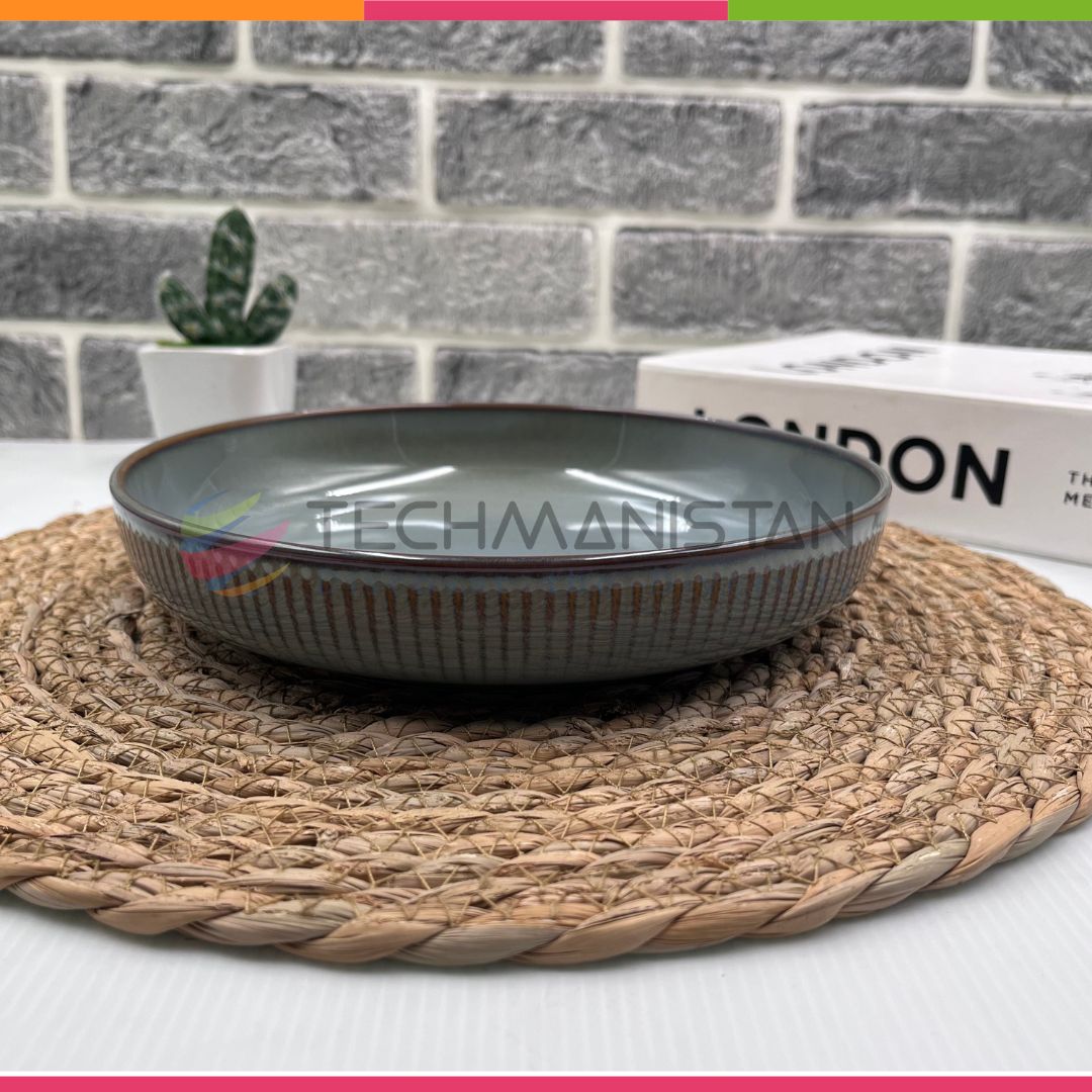 Ceramic Round Serving Plate Techmanistan