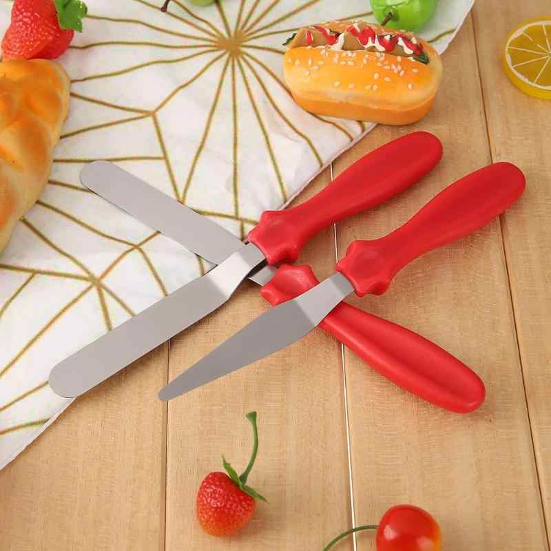 Set of 3 - Stainless Steel Cake Cream Knife Spatula for Cake Smooth Icing Frosting Spreader Fondant Pastry Cake My Store