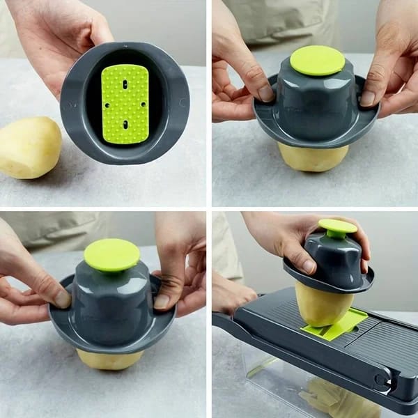 16 in 1 Handheld Press Cutter Nicer Dicer - Techmanistan in Pakistan
