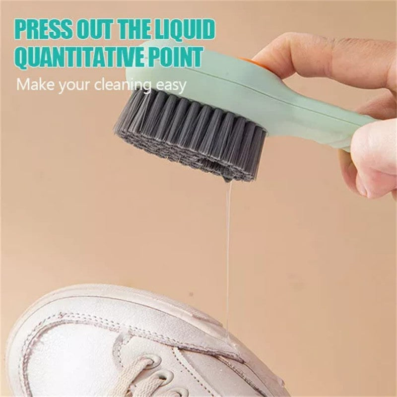 Random Color - Multifunctional Shoe Brush With Soap Dispenser