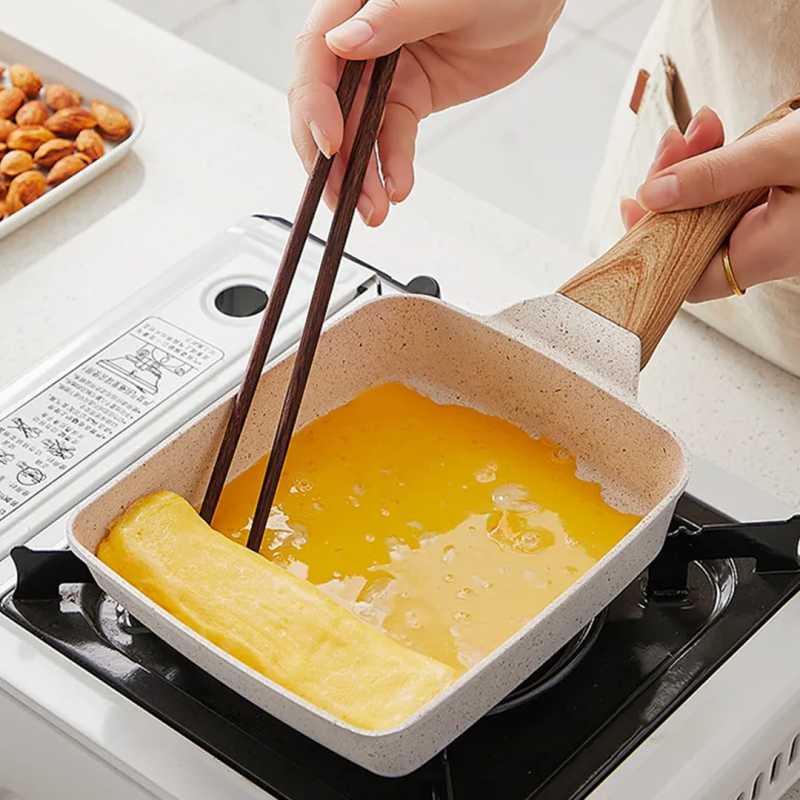 Non-Stick Tamagoyaki Frying Pan | Japanese Square Omelette Pan
