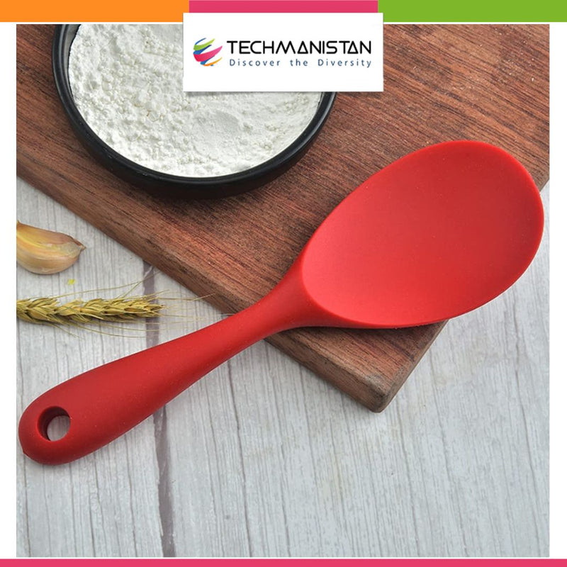 Non-Stick Silicone Rice Spoon Techmanistan