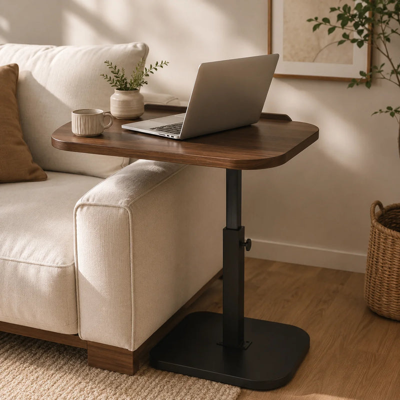 Multifunctional Adjustable Height Side Table