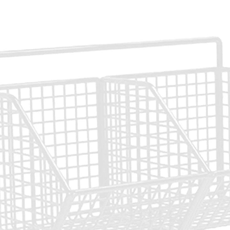 2 Grids Wall Mounted Metal Wire Storage Basket - Techmanistan in Pakistan