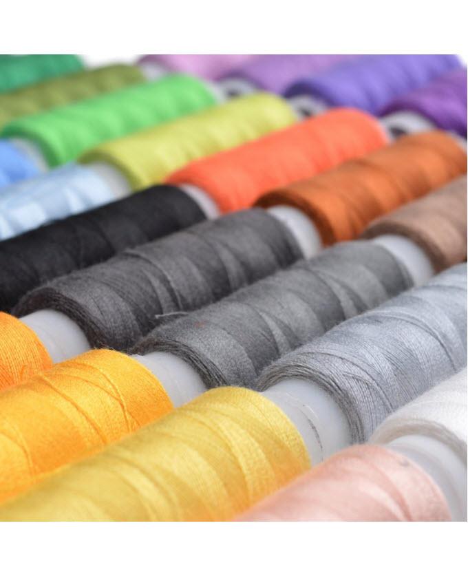 20 Assorted Colors of Sewing Threads - Techmanistan in Pakistan
