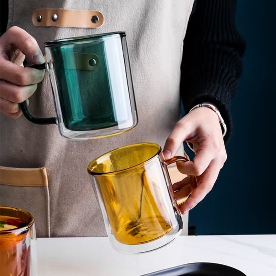 250ml Double Wall Glass Mug - Techmanistan in Pakistan