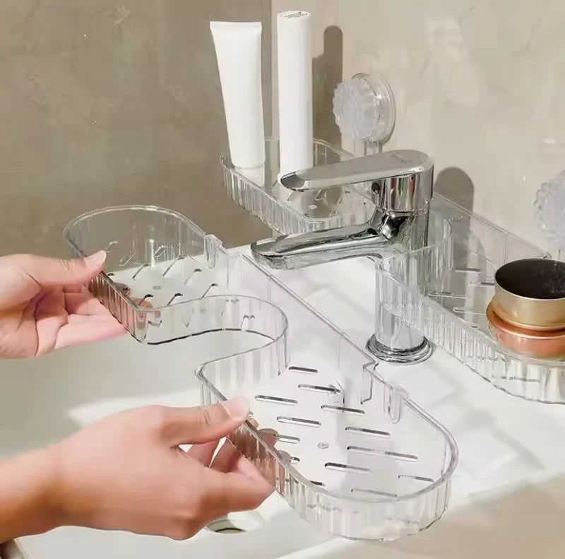 Wall Mounted Bathroom Shelf Sink Rack Soap Holder