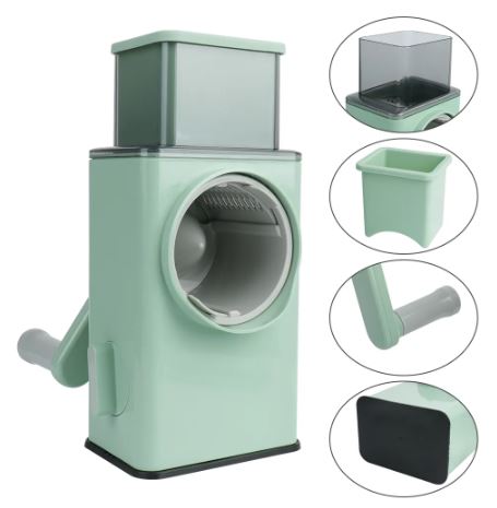 3 - in - 1 Rotating Vegetables Cutter Chopper - Techmanistan in Pakistan