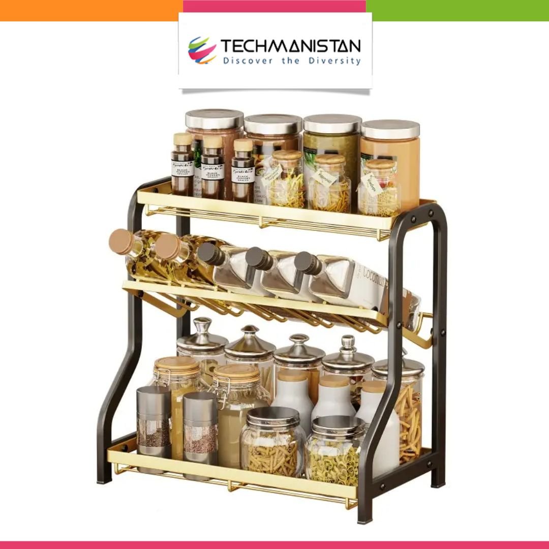 3 - Tier Kitchen Spice Rack - Techmanistan in Pakistan