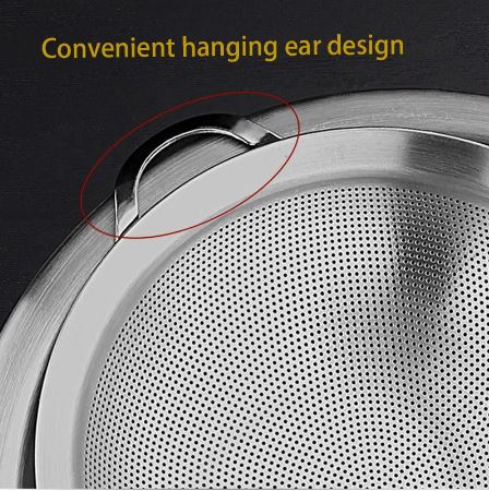 304 Stainless Steel Strainer Ladle Oil Strainer - Techmanistan in Pakistan
