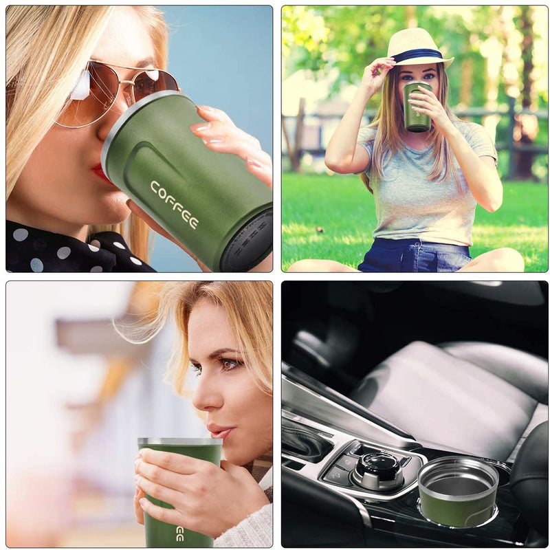 380ml Vacuum Insulated Coffee Tumbler Travel Mug - Techmanistan in Pakistan