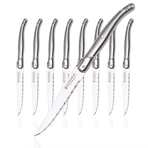 Stainless Steel Serrated Blade Steak Knife – Laguiole Style