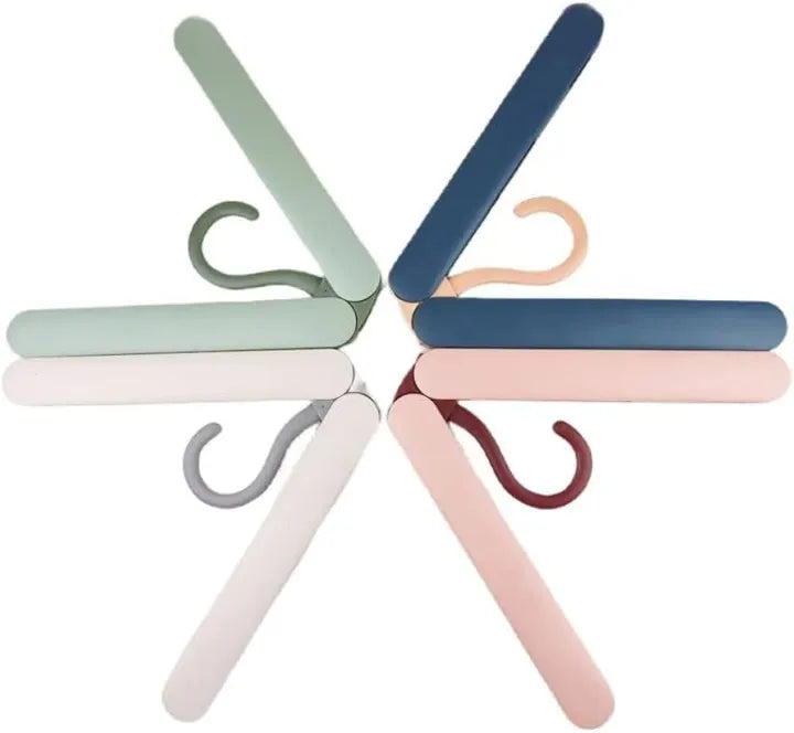 Portable Folding Clothes Hangers with Slots Folding Travel Hanger