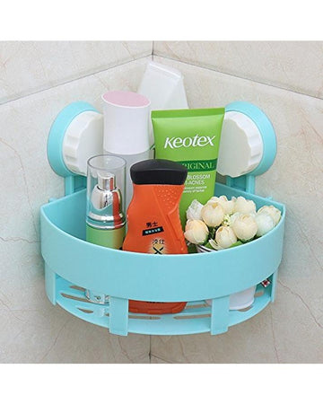 Wall Mounted Suction Cup Triangle Rack - Blue My Store