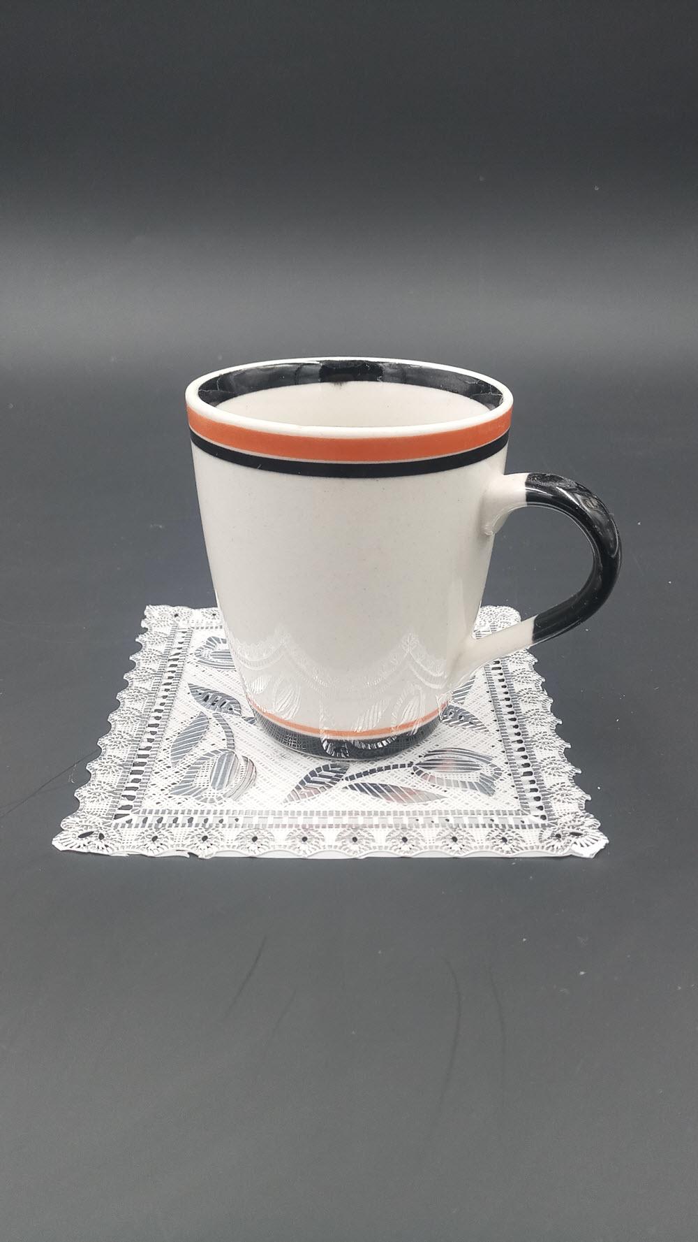 Pack of 6 - PVC Cup Coasters - Silver - Techmanistan