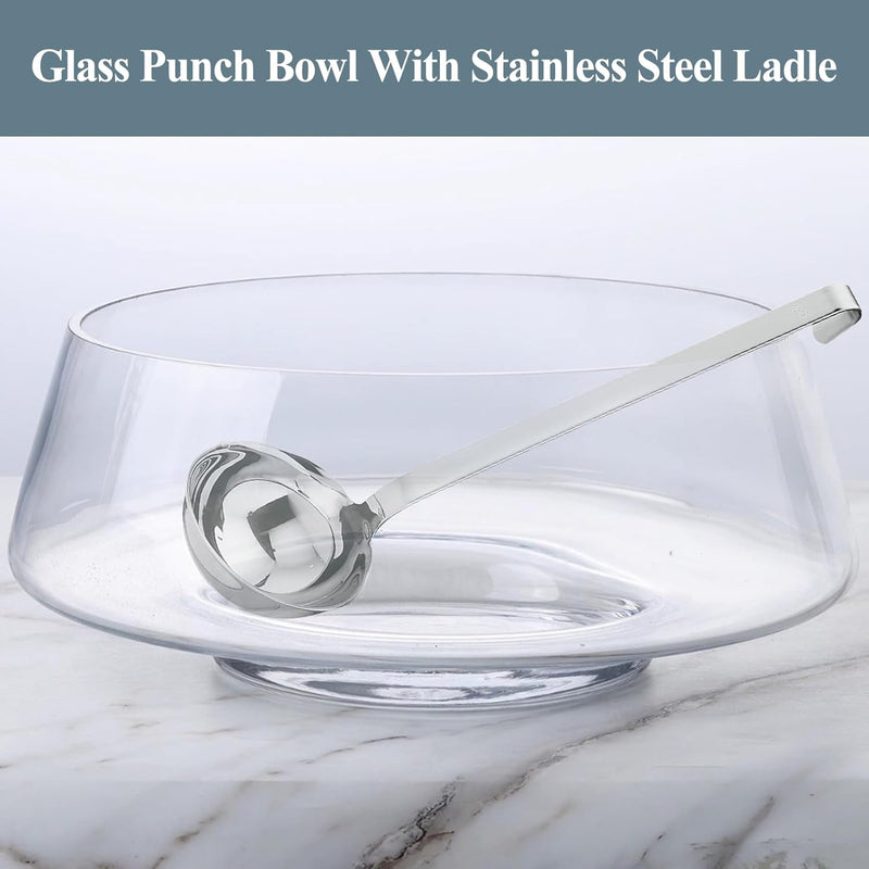 Unique Design Glass Punch Bowl