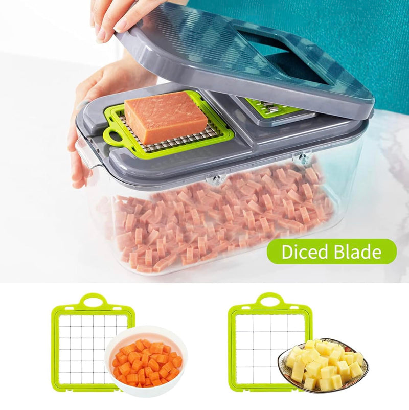 22in1 Nicer Dicer, Multifunction Vegetable Cutter Techmanistan