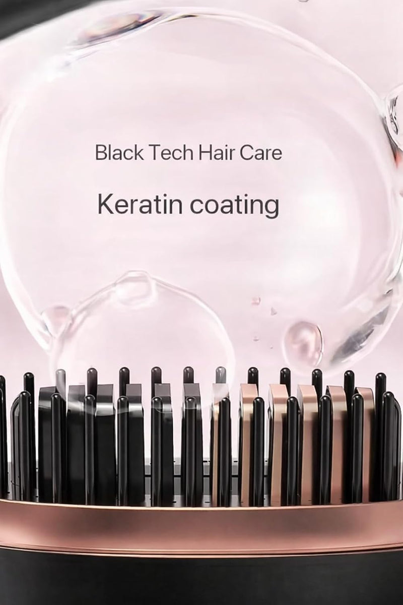 USB Rechargeable Multi-functional Portable Wireless Hair Straightening Comb