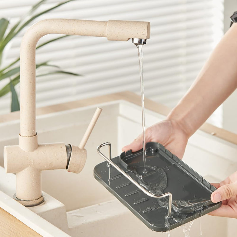 3in1 Soap Dispenser, Sponge Holder & Utensils Holder