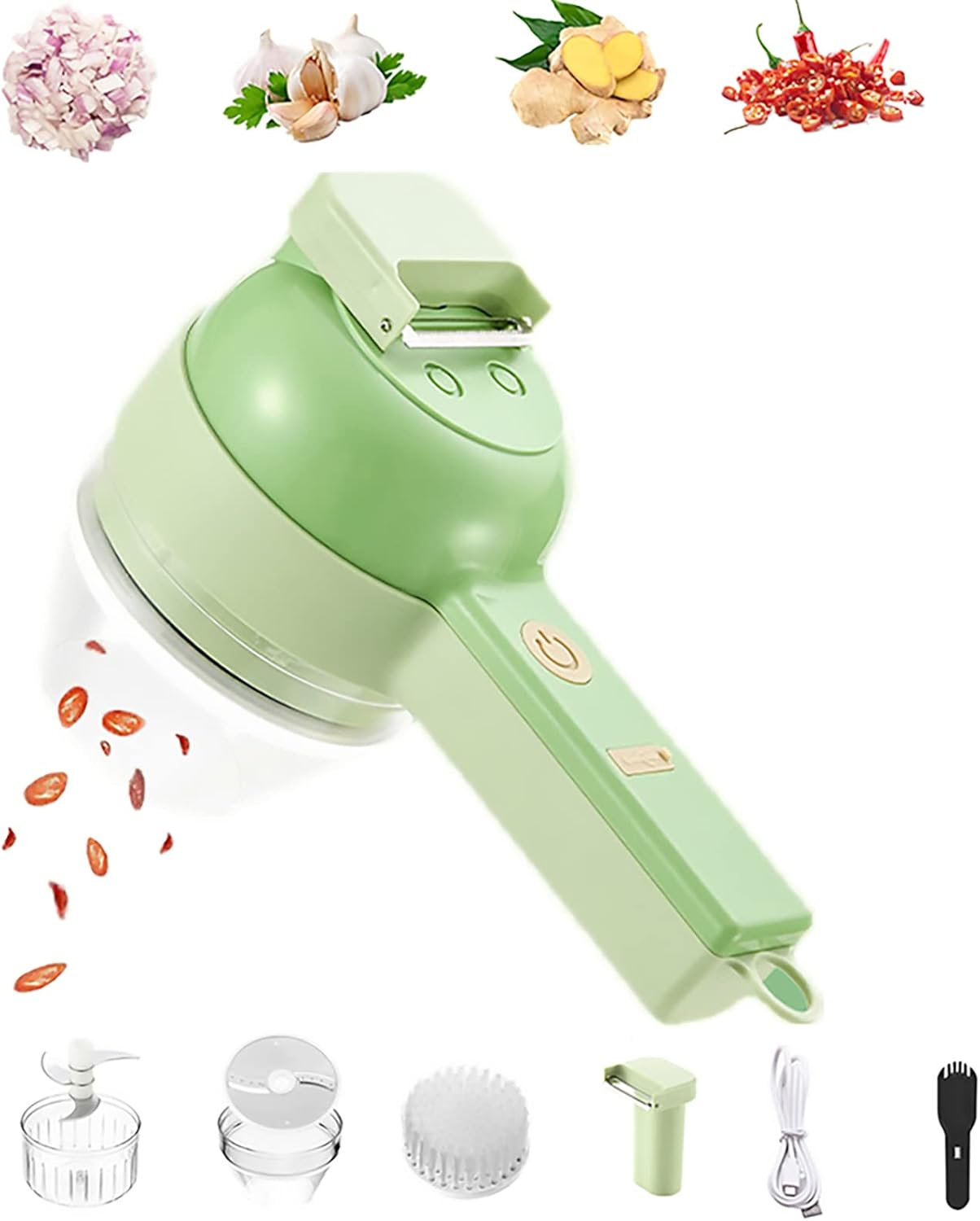 4 in 1 Handheld Electric Vegetable Cutter Set