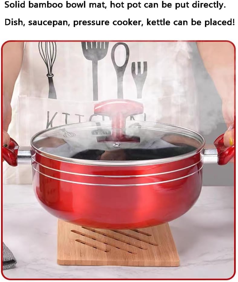 Non-Slip Wooden Placemat for Dining Table Techmanistan