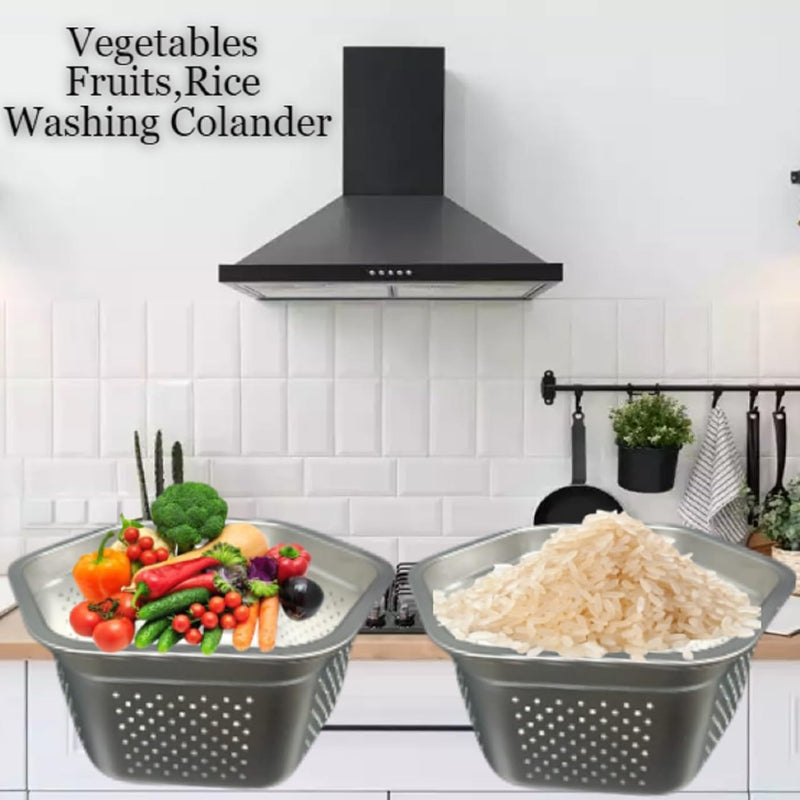 Hexagon Shape Stainless Steel Colander Strainer