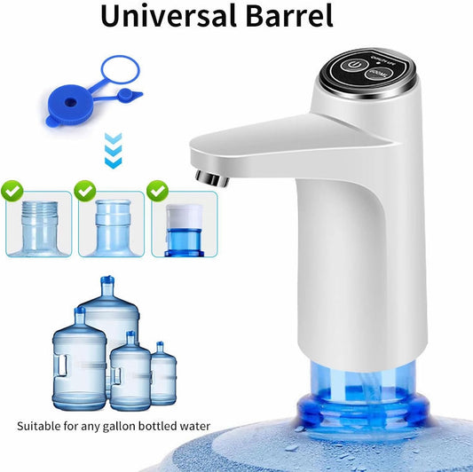 Rechargeable Portable Automatic Water Pump – USB Electric Water Dispenser for Gallon Bottles
