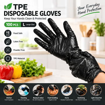 TPE Disposable Gloves – 100 Pieces