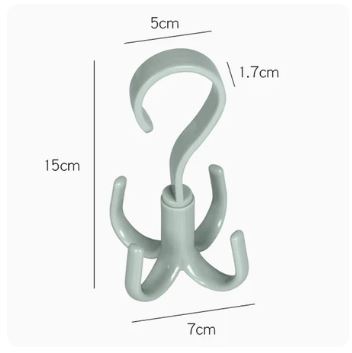 Random Color - 360° Rotating 4 Hooks Hanger, Multipurposed Hanger With 4 Claws My Store