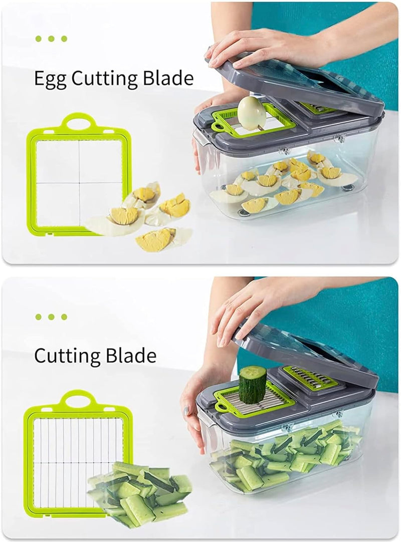 22in1 Nicer Dicer, Multifunction Vegetable Cutter Techmanistan