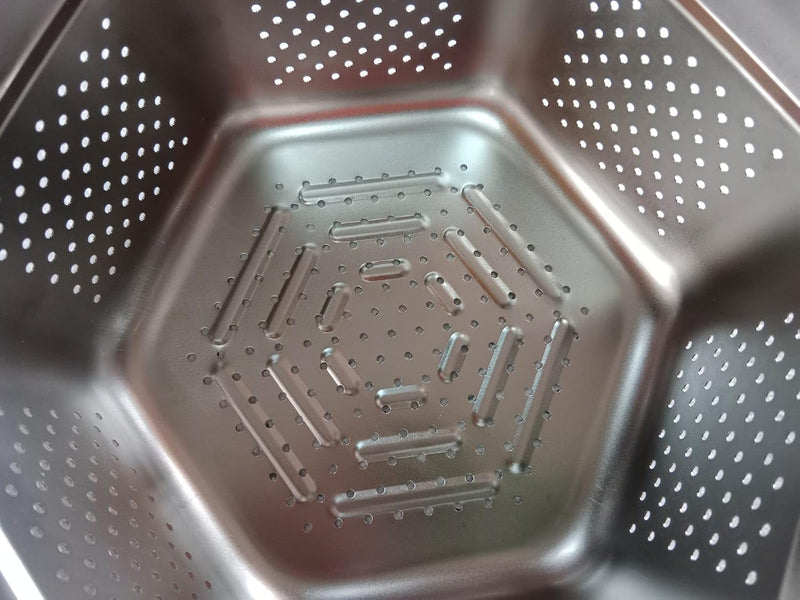 Hexagon Shape Stainless Steel Colander Strainer
