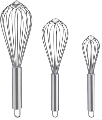 Stainless Steel Whisk For Blending, Whisking, Beating And Stirring