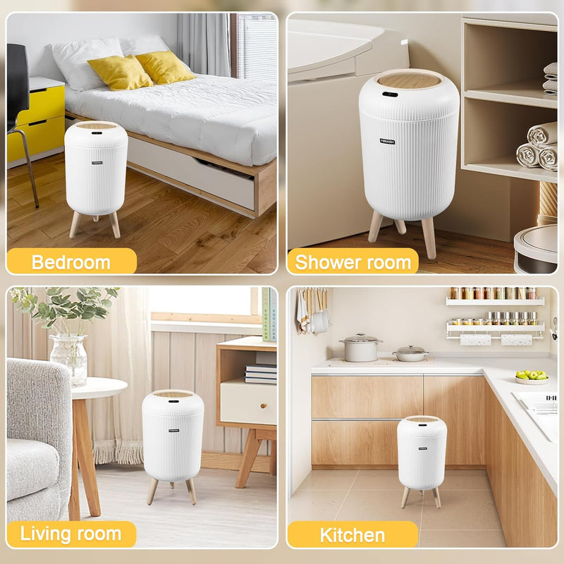 Automatic Motion Sensor Trash Can with Removable Legs
