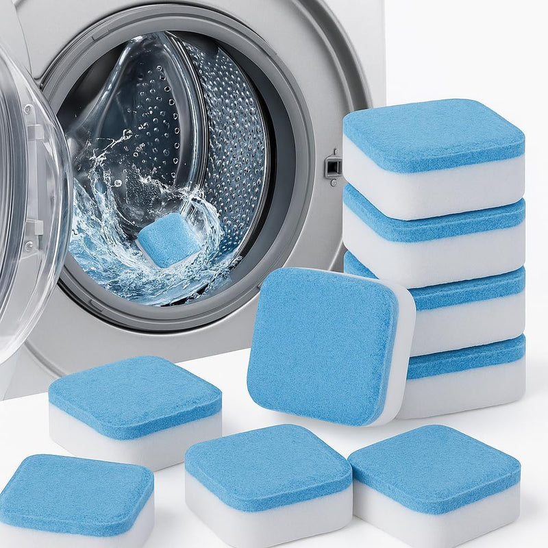 12 Piece - Automatic Washing Machine Cleaning Tablet Blocks