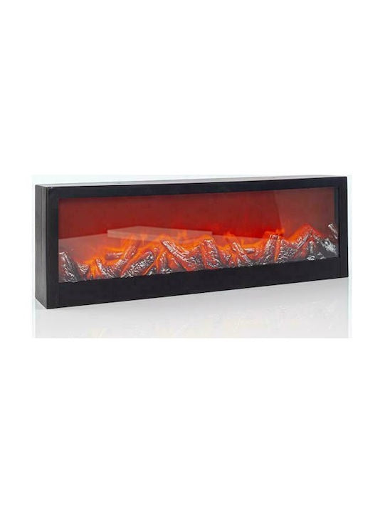 Electric Fireplace Insert with Realistic Flame Effect LED Fireplace Firebox