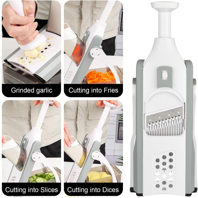 5in1 - Adjustable Mandoliner Safe Slicer--Techmanistan-Techmanistan