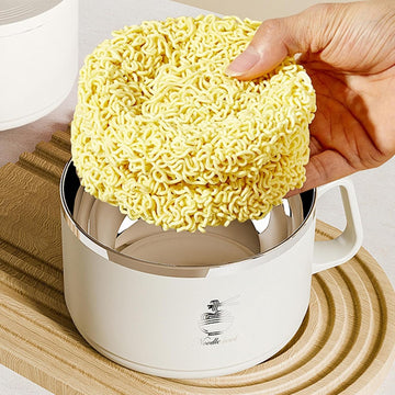 1400ml Noodle Bowl with Folding Cutlery and Anti-Scald Handle
