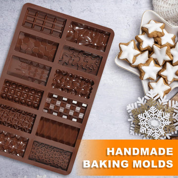 12 Cavity Break Apart Chocolate Mold | 12 Different Designs