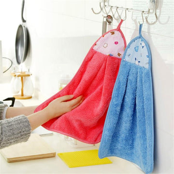 Pack of 2 - Super Absorbent Hanging Towel for Kitchen and Bathroom--Techmanistan-My Store