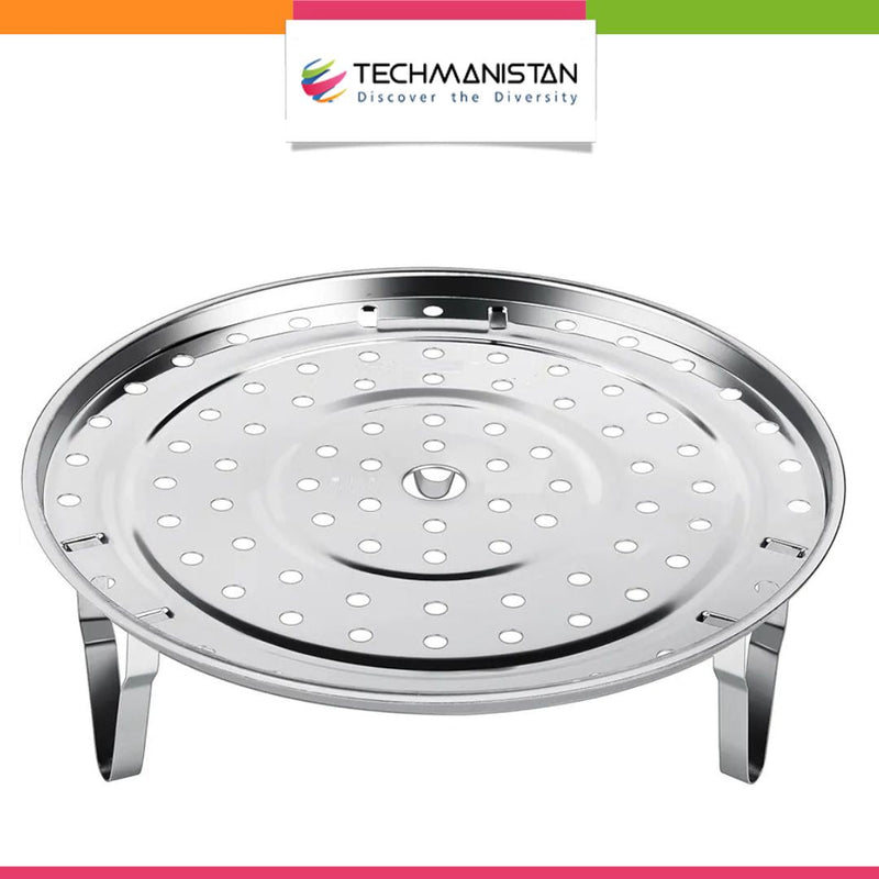 Stainless Steel Steamer Stand with Removable Legs Techmanistan