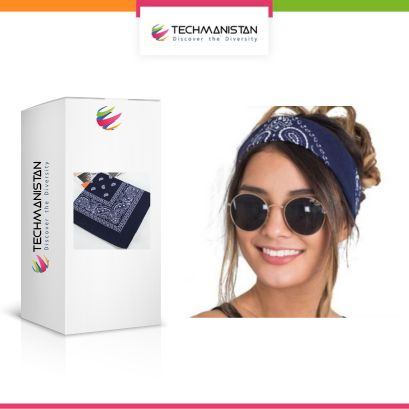 Paisley Hair Bandana Headband for Women