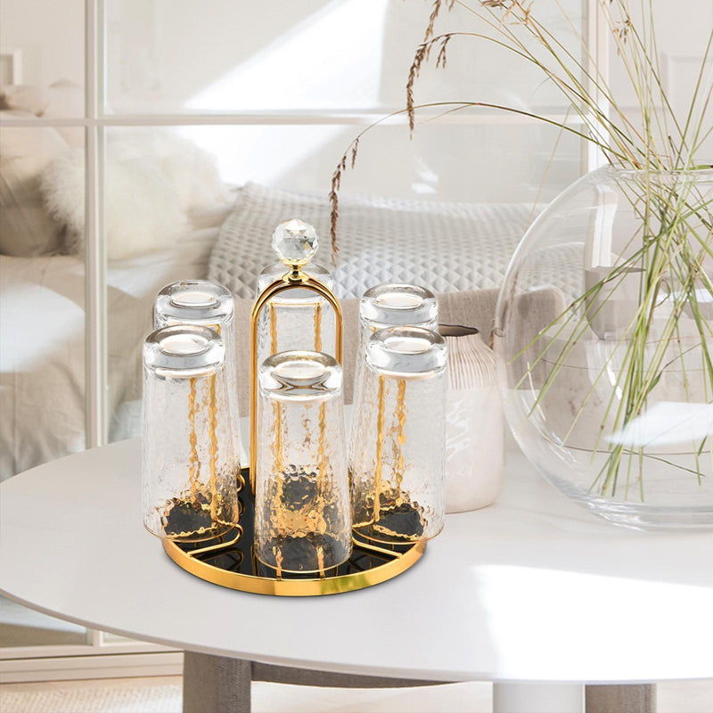 Rotating Bottle Drying Rack Glass Cup Holder Techmanistan
