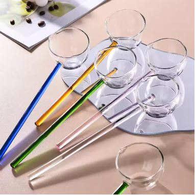 Large Glass Serving Spoon with Long Handle Techmanistan