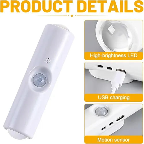 Double Headed USB Rechargeable Motion Sensor Night Light