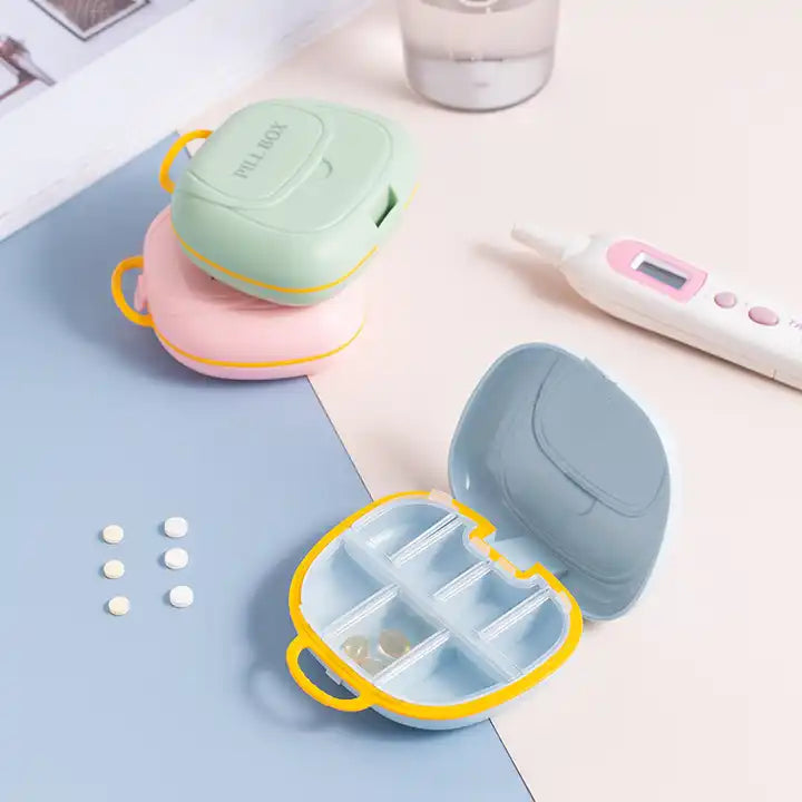 7 Compartment Pill Box Medicine Box - Random Color