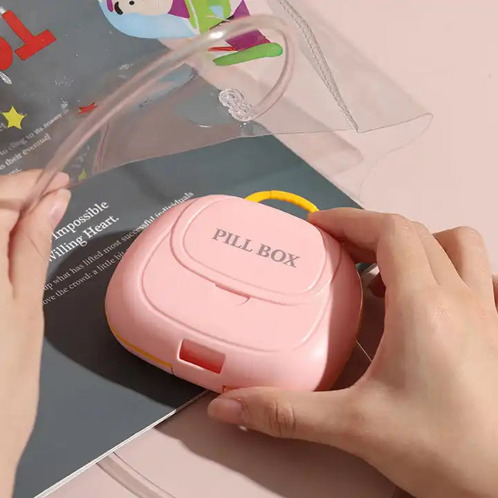 7 Compartment Pill Box Medicine Box - Random Color