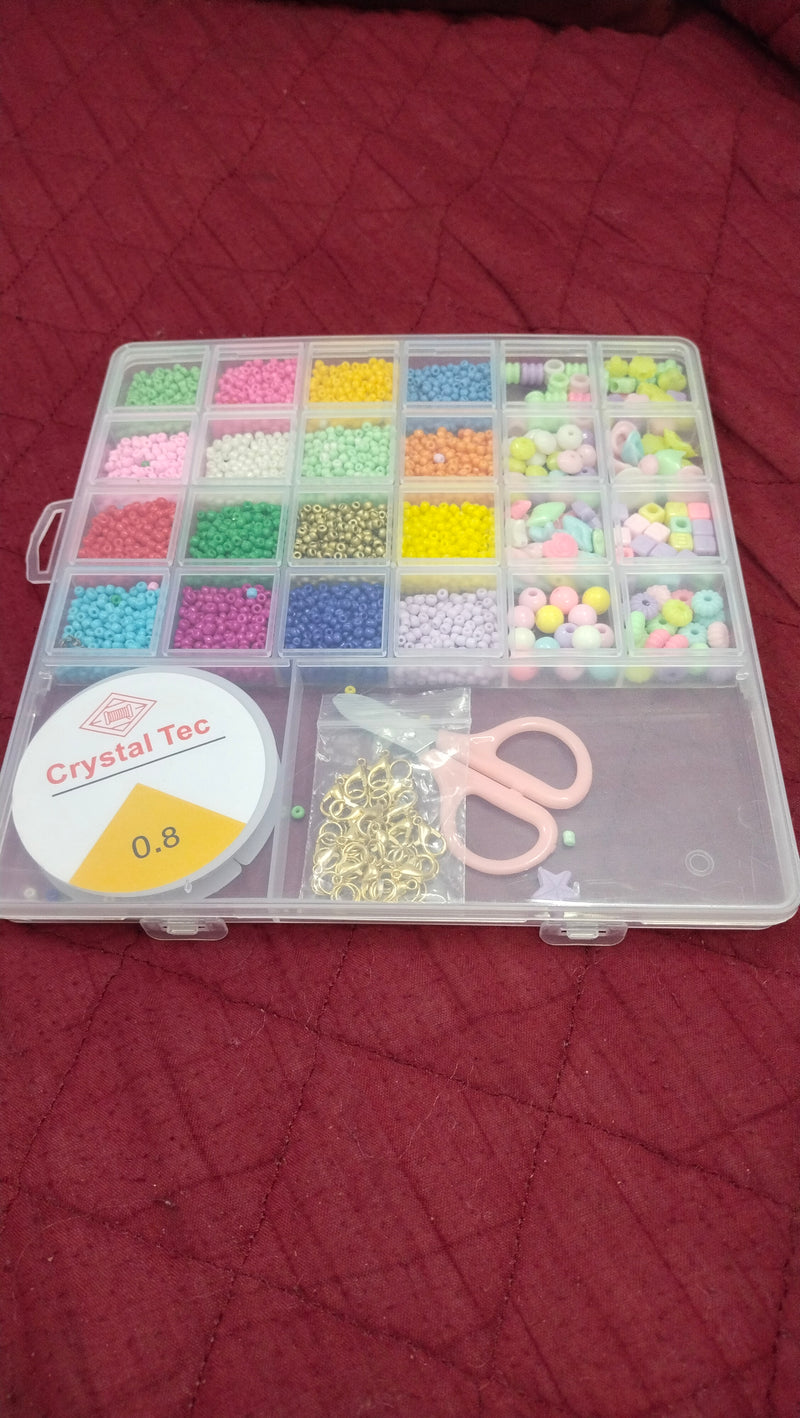 Creative Multicolor Beads Jewelry Making Activity Set